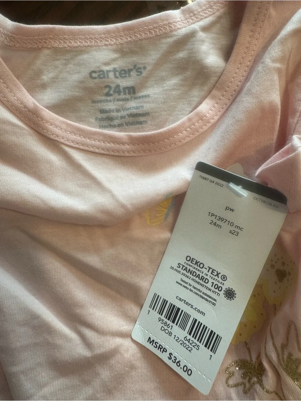 Carter's Pastel Tulle Dress with Floral Bodice